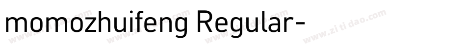 momozhuifeng Regular字体转换